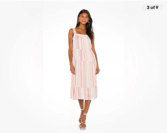 Rails Dresses & Skirts - Rails Amaya Tiered Midi Dress in Juliette Stripe